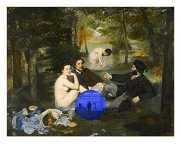 Gazing Ball (Manet Luncheon on the Grass)