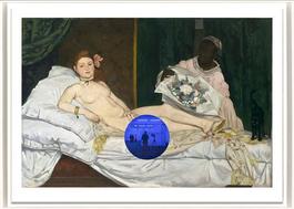 Gazing Ball (Manet Olympia)
