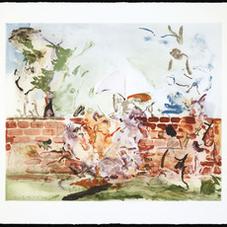 Color Etching with Brick Wall