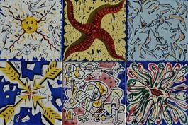 La Suite Catalne Set of 6 Dali Tiles