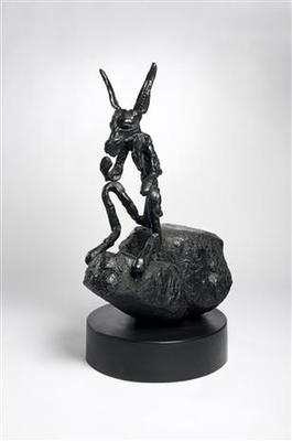 Thinker on Rock Medium