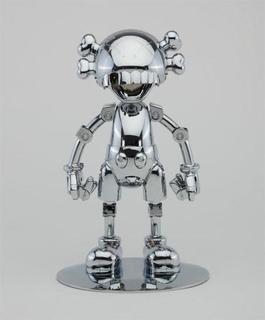 KAWS X HAJIME SORAYAMA No Future Companion (Silver Chrome)