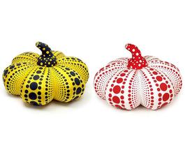 Pumpkin Soft Sculpture Small (Yellow and Red)