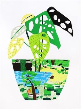 Landscape Pot With Plant
