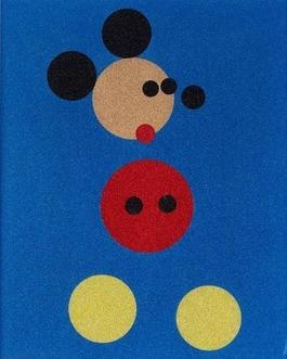 Mickey (Blue Glitter) - Large