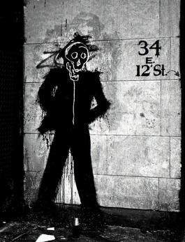 Richard Hambleton Shadowman with Basquiat- 34 E 12th Street)