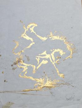 Horse and Rider (gold)