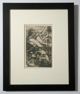 Femme Maorie dans un Paysage de Branches d