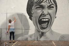 Psycho mural