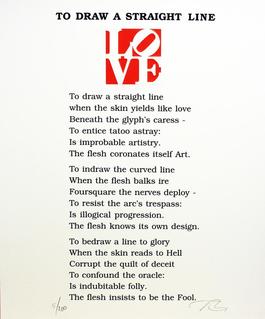 To Draw A Straight Line Poem, Book of Love