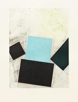 Untitled (Blue Square with Green)