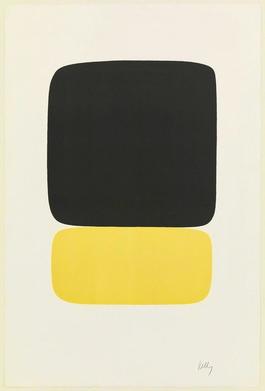 Black over Yellow (Noir sur jaune) from Suite of Twenty-Seven Color Lithograph.