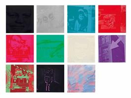 Portfolio of eleven screenprints with screenprint cover