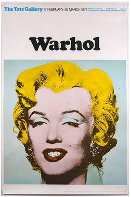 Marilyn (Tate Gallery, London, 1971) Exhibition Poster