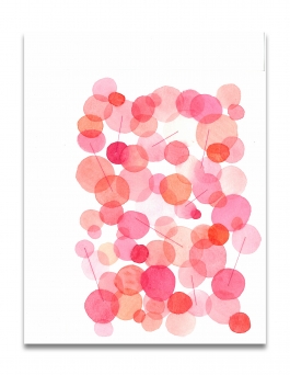 Pink and red dots