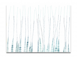 Blue water dots