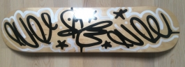 Black and White Bunnies Skateboard