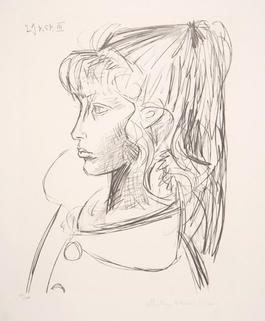 Sylvette de Profil Gauche, 1954