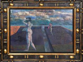 Paysage avec Chien Deux Baigneuses XXII