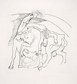 Taureau et Cheval, 1921