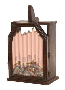 Pencils in a Wooden Box