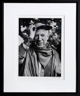 Picasso a la Feria, revetu des habits de la Pena de Logrono - Nimes, 1959