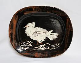 Colombe sur lit de paille (Dove on a Straw Bed)