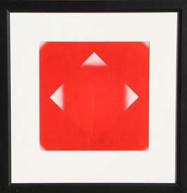 Red Square with Three Corners