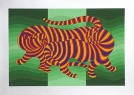 Two Tigers on Green