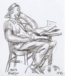 Man Reading Paper