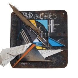 ASSEMBLAGE SUR PLAQUE METALLIQUE #2