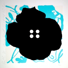 Button Flower Aqua