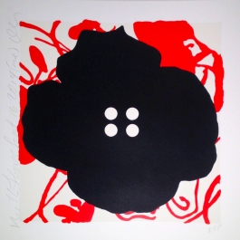 Button Flower Red
