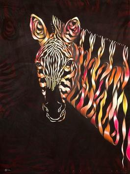 Zebra head