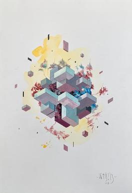 Floating cubes 5