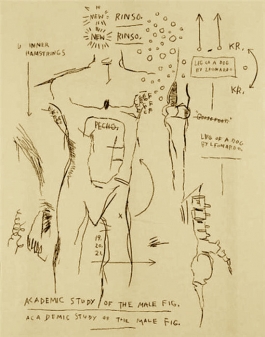 Academic Study Of The Male Figure, from Da Vinci