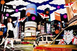 samuraicat in kokusai taxi