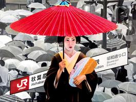 red umbrella