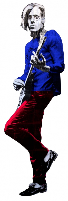 Big Guitar Hero rouge et bleu