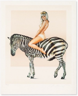 Girl on a Zebra