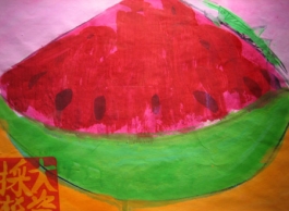 Watermelon and Grasshopper