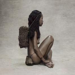 Young Woman with Coconut Rope, New Guinea