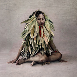 Young Woman in Leaf Costume, New Guinea