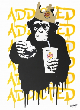 Fast Food Monkey – Burger King Orange Yellow