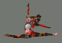 Grand Jetés Avec Des Fleurs (Silver)