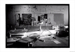 Basquiat’s studio on Crosby Street, New York, 1983