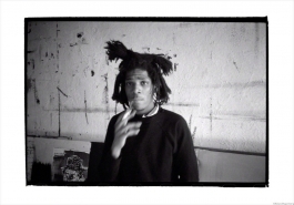 Basquiat smoking, New York, 1983