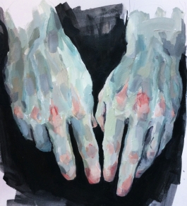 Hand study in Blue
