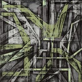 Grinder Painting 13 (Green Grey)