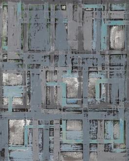 Grinder Painting 20 (Grey Blue)